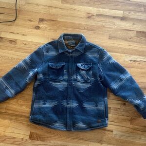 Jachs Blue Patterned Jean Jacket